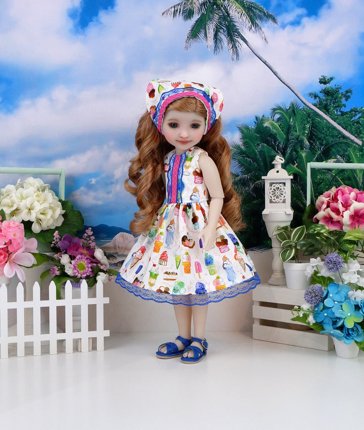 Ice Cream Dream - dress with sandals for Ruby Red Fashion Friends doll