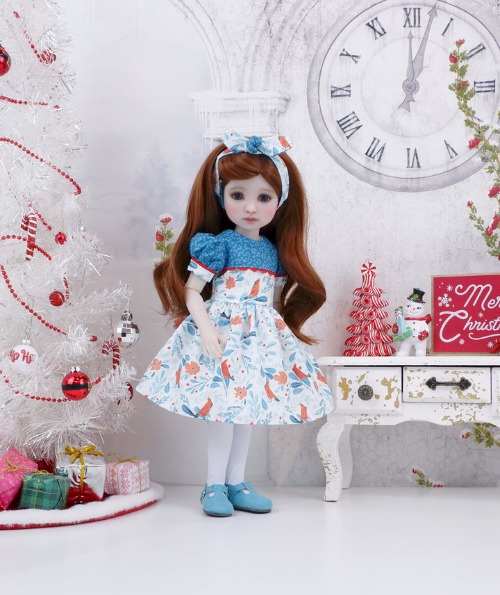 Icy Cardinal - dress with shoes for Ruby Red Fashion Friends doll