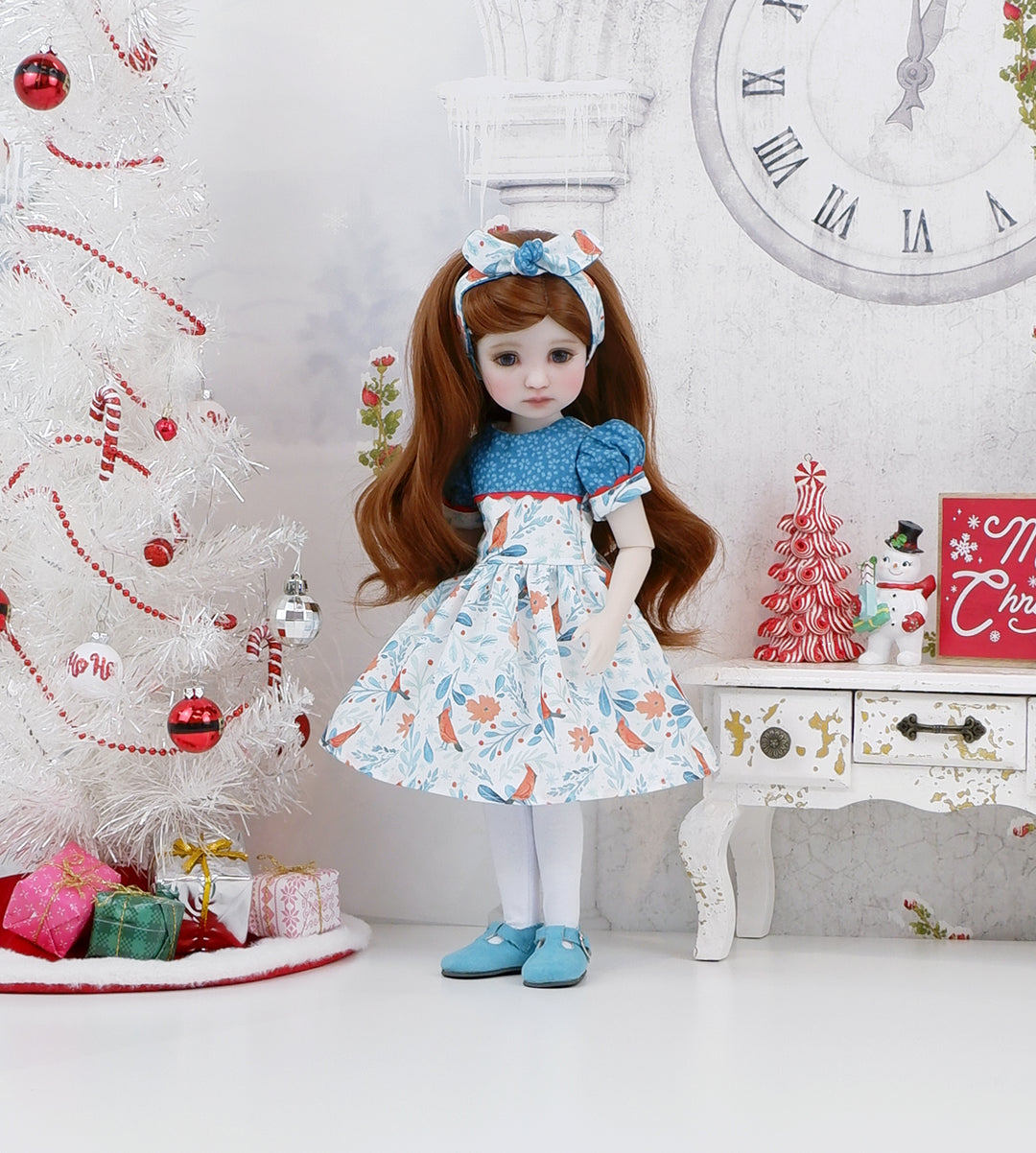 Icy Cardinal - dress with shoes for Ruby Red Fashion Friends doll