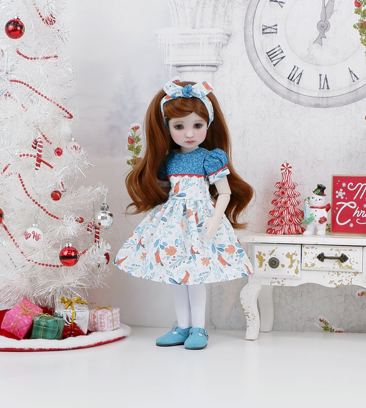 Icy Cardinal - dress with shoes for Ruby Red Fashion Friends doll