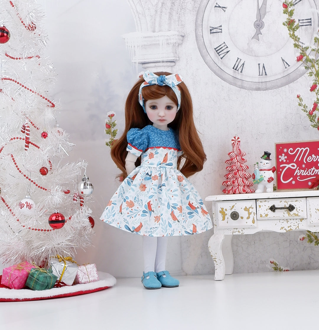 Icy Cardinal - dress with shoes for Ruby Red Fashion Friends doll