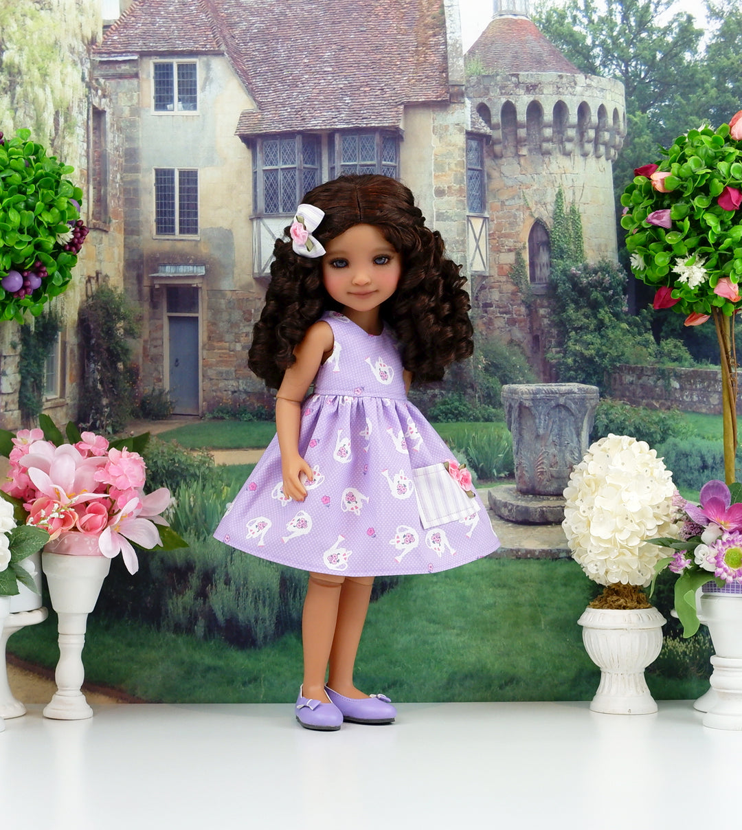 In the Garden - dress with shoes for Ruby Red Fashion Friends doll