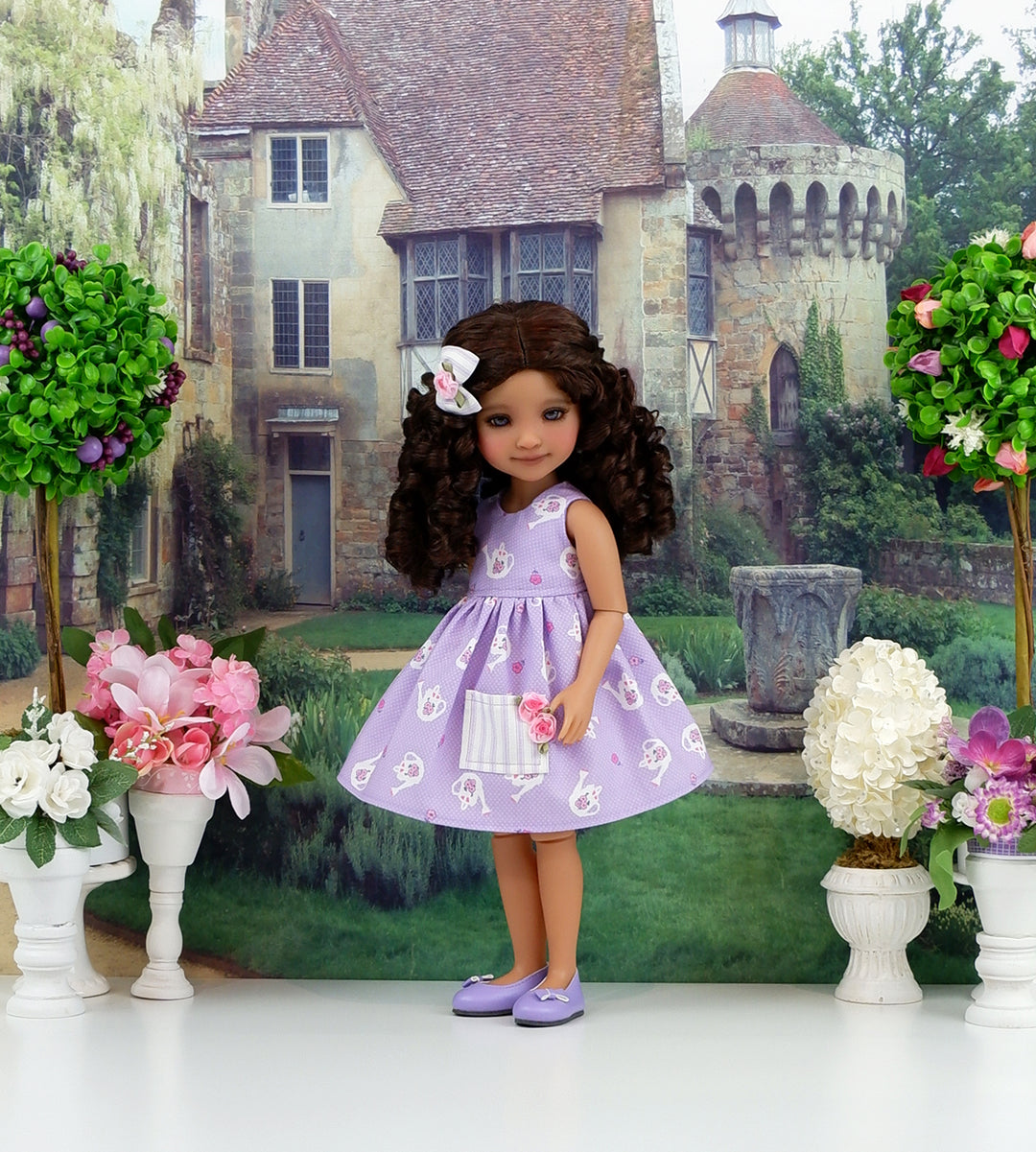 In the Garden - dress with shoes for Ruby Red Fashion Friends doll