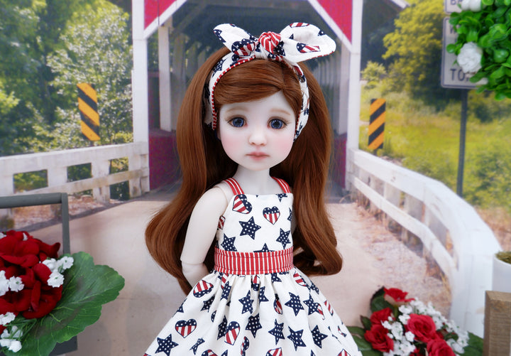 Independence Heart - dress and shoes for Ruby Red Fashion Friends doll