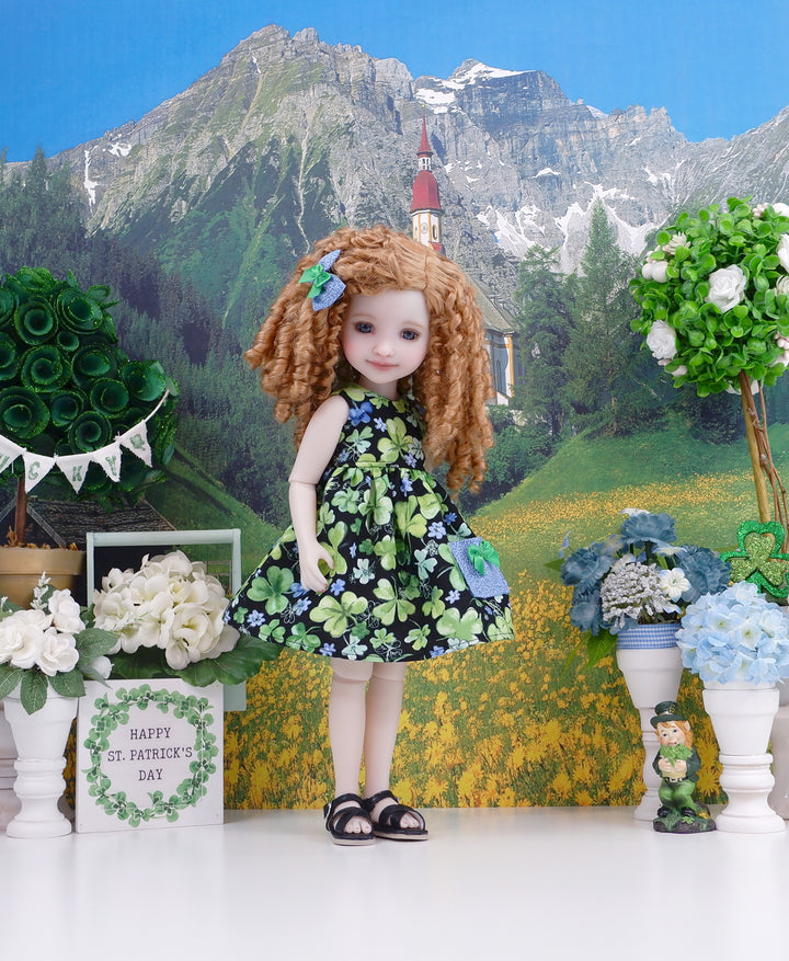 Irish Lass - dress with sandals for Ruby Red Fashion Friends doll