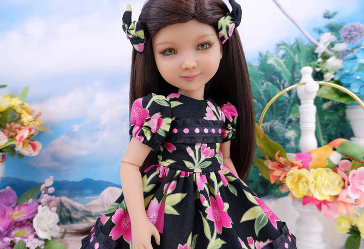 Island Flowers - dress and shoes for Ruby Red Fashion Friends doll