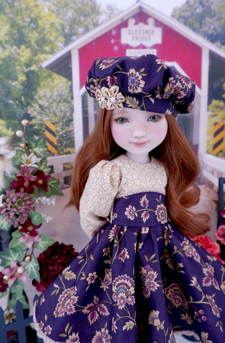 Jacobean Autumn - dress with shoes for Ruby Red Fashion Friends doll
