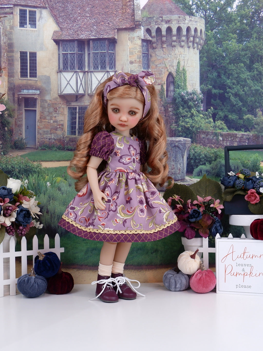 Jacobean Countryside - dress and boots for Ruby Red Fashion Friends doll