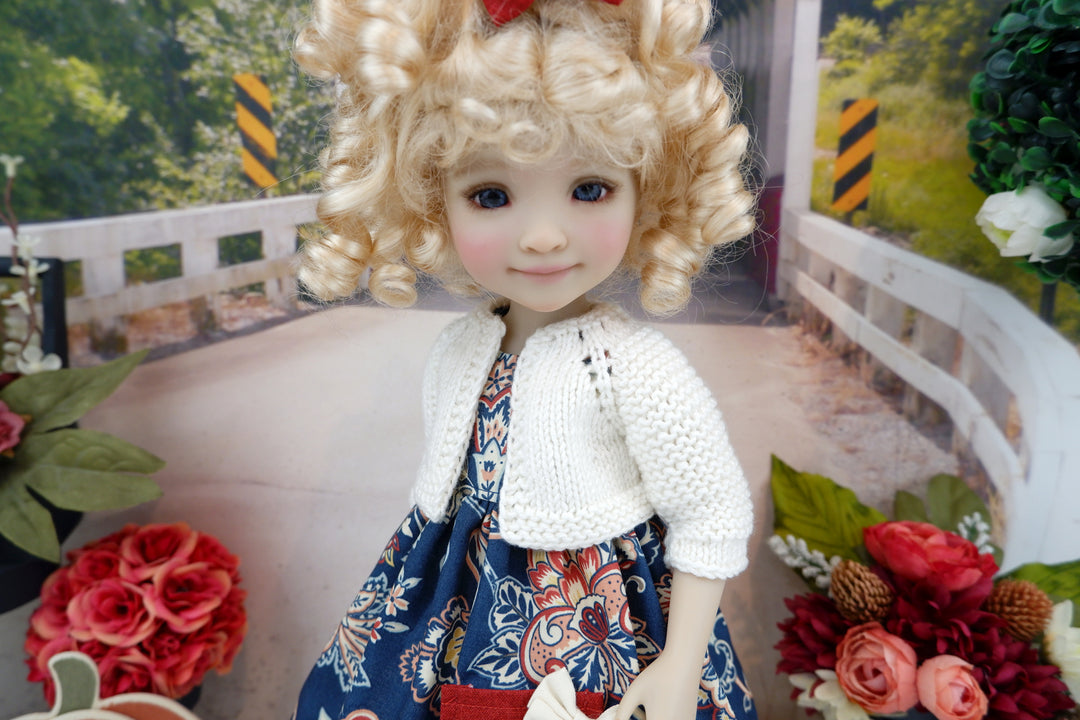 Jacobean Market - dress, sweater &amp; boots for Ruby Red Fashion Friends doll