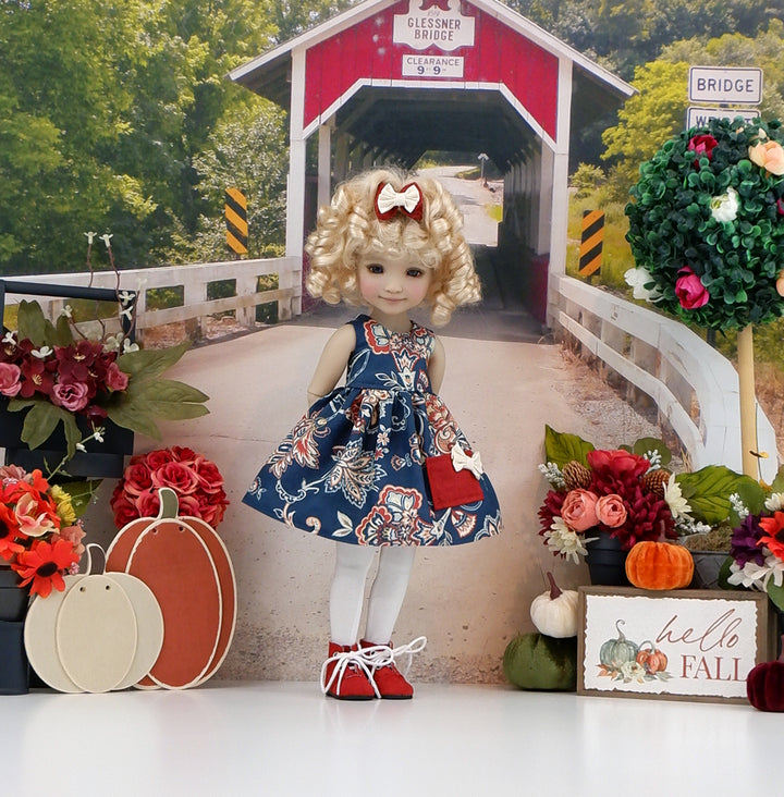 Jacobean Market - dress, sweater &amp; boots for Ruby Red Fashion Friends doll