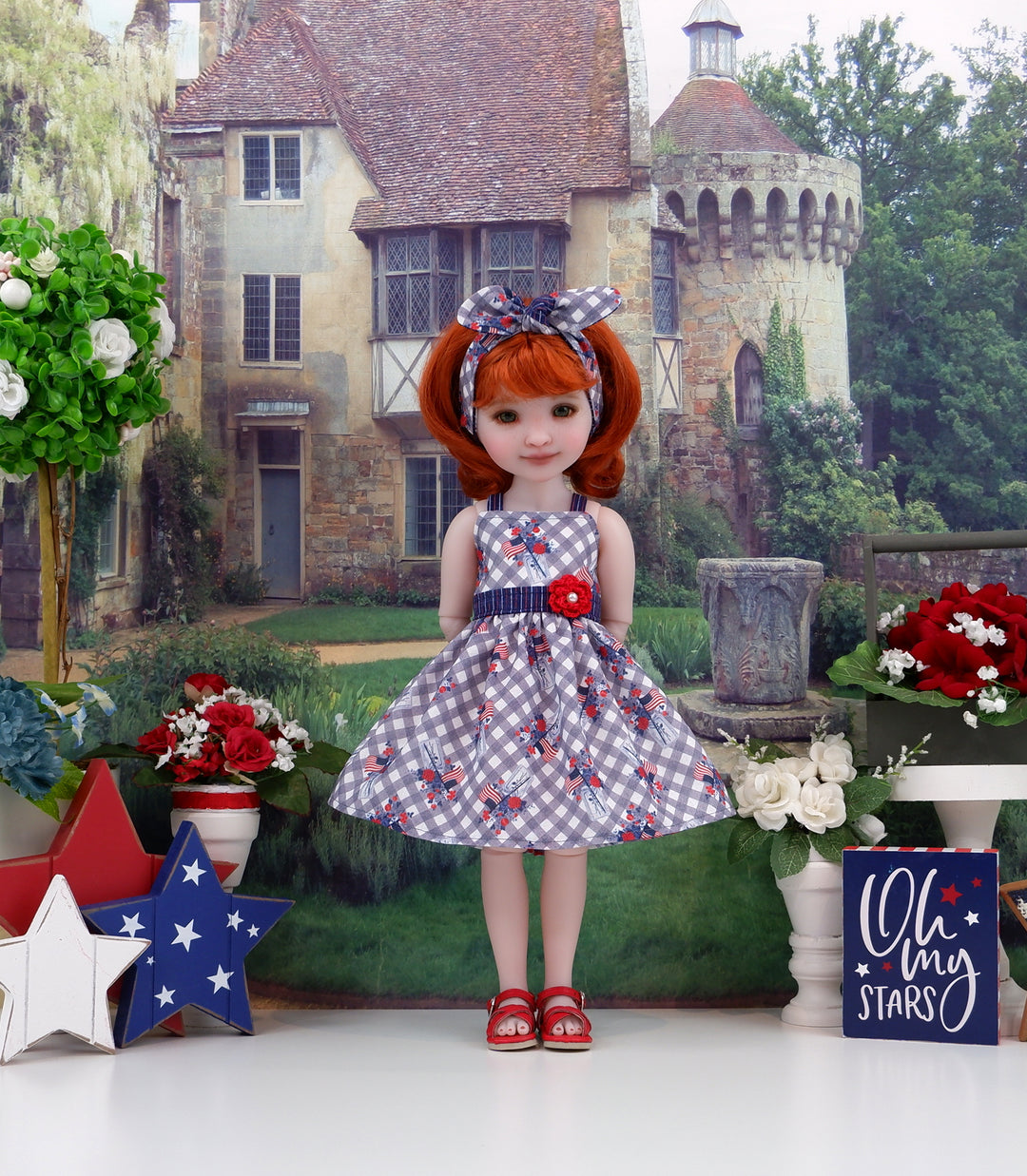 Jar of July - dress with sandals for Ruby Red Fashion Friends doll
