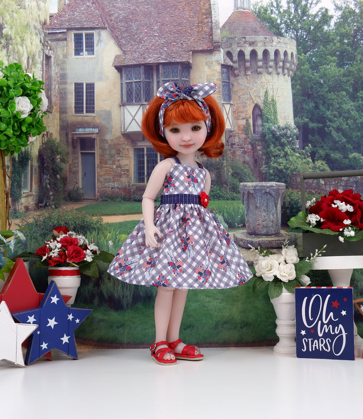 Jar of July - dress with sandals for Ruby Red Fashion Friends doll