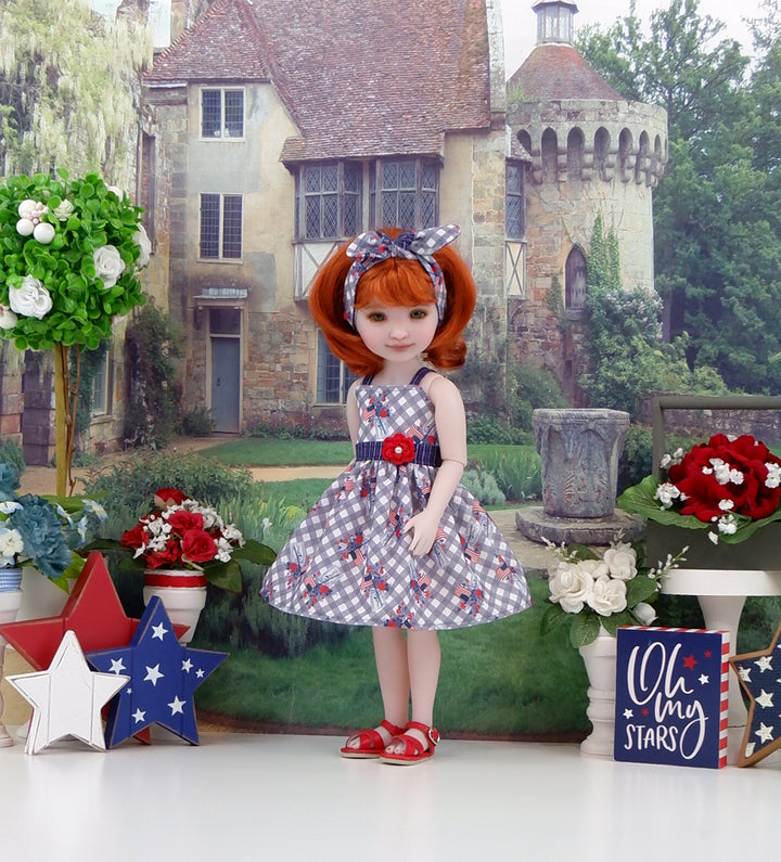 Jar of July - dress with sandals for Ruby Red Fashion Friends doll