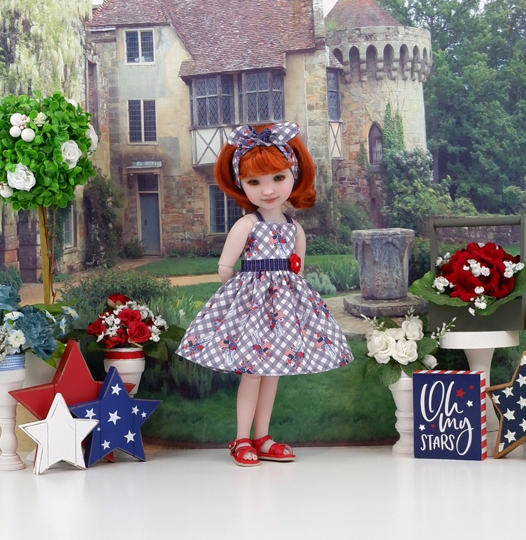 Jar of July - dress with sandals for Ruby Red Fashion Friends doll