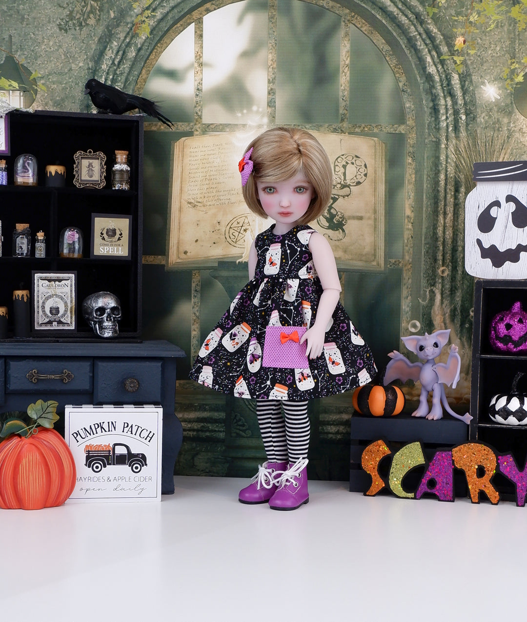 Jar of Moths - dress with boots for Ruby Red Fashion Friends doll