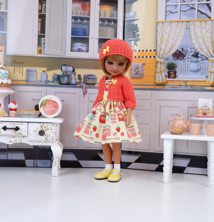 Jelly & Jam - dress & sweater with shoes for Ruby Red Fashion Friends doll