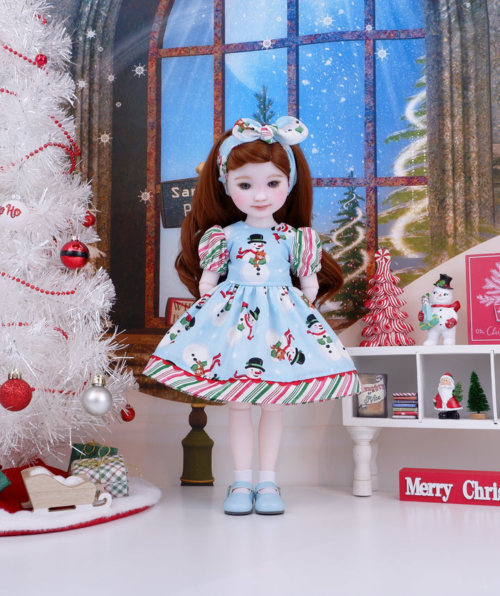 Jolly Snowman - dress and shoes for Ruby Red Fashion Friends doll