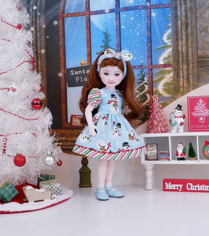 Jolly Snowman - dress and shoes for Ruby Red Fashion Friends doll