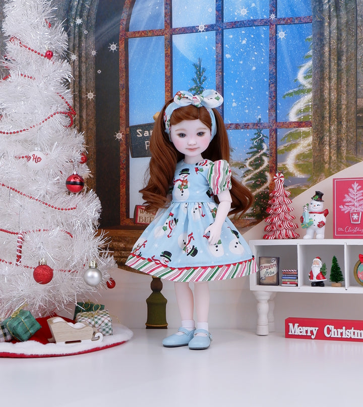 Jolly Snowman - dress and shoes for Ruby Red Fashion Friends doll