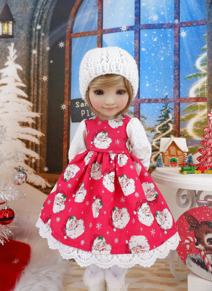 Jolly St. Nick - dress ensemble with boots for Ruby Red Fashion Friends doll