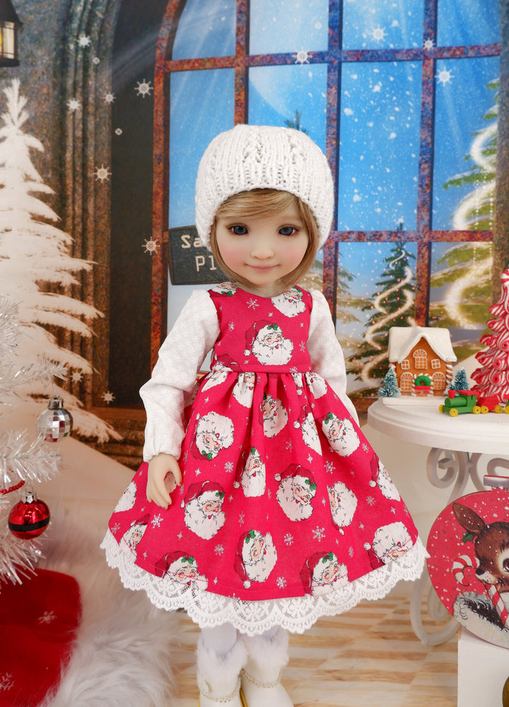 Jolly St. Nick - dress ensemble with boots for Ruby Red Fashion Friends doll