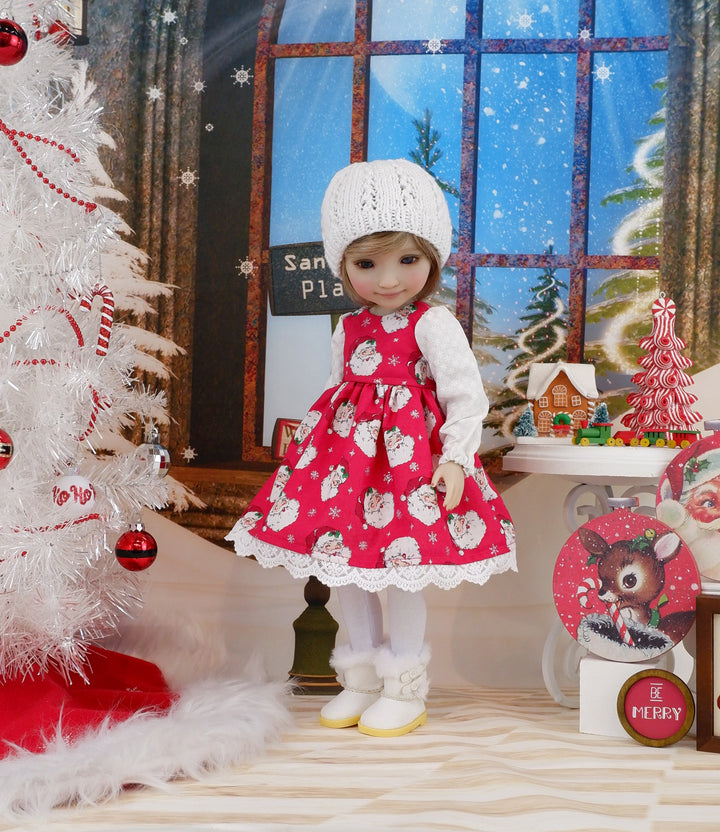 Jolly St. Nick - dress ensemble with boots for Ruby Red Fashion Friends doll