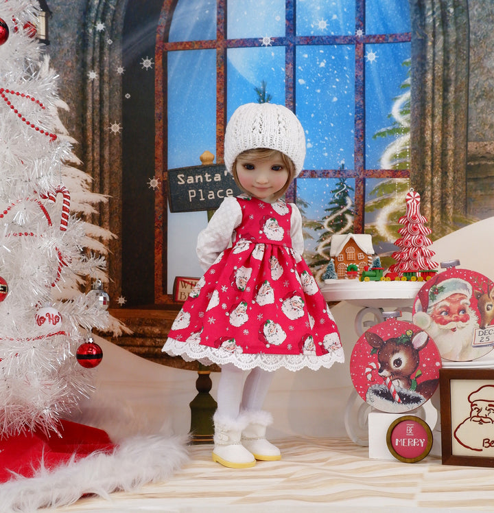 Jolly St. Nick - dress ensemble with boots for Ruby Red Fashion Friends doll