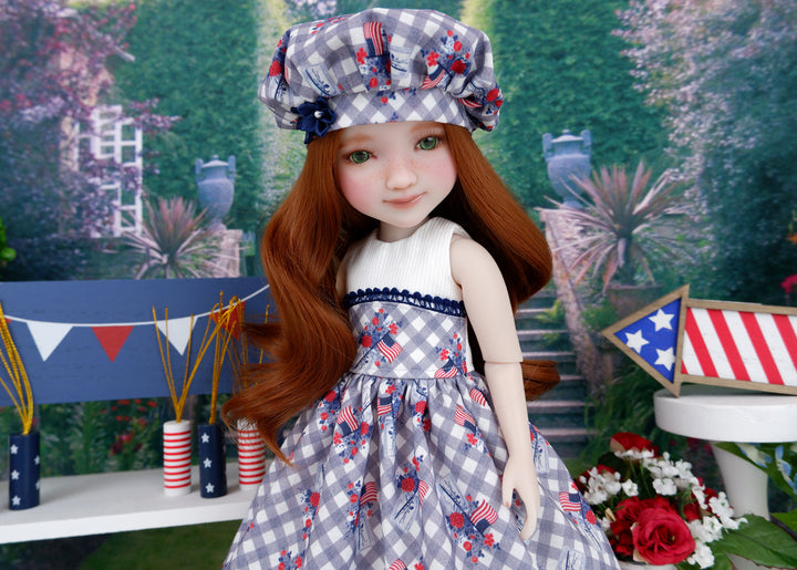 July Jubilee - dress and shoes for Ruby Red Fashion Friends doll