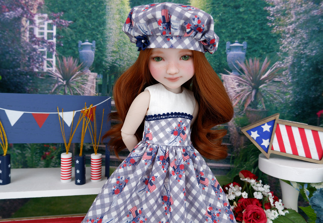 July Jubilee - dress and shoes for Ruby Red Fashion Friends doll