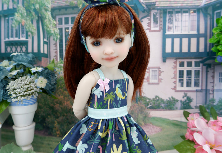 Jurassic Park - dress with sandals for Ruby Red Fashion Friends doll