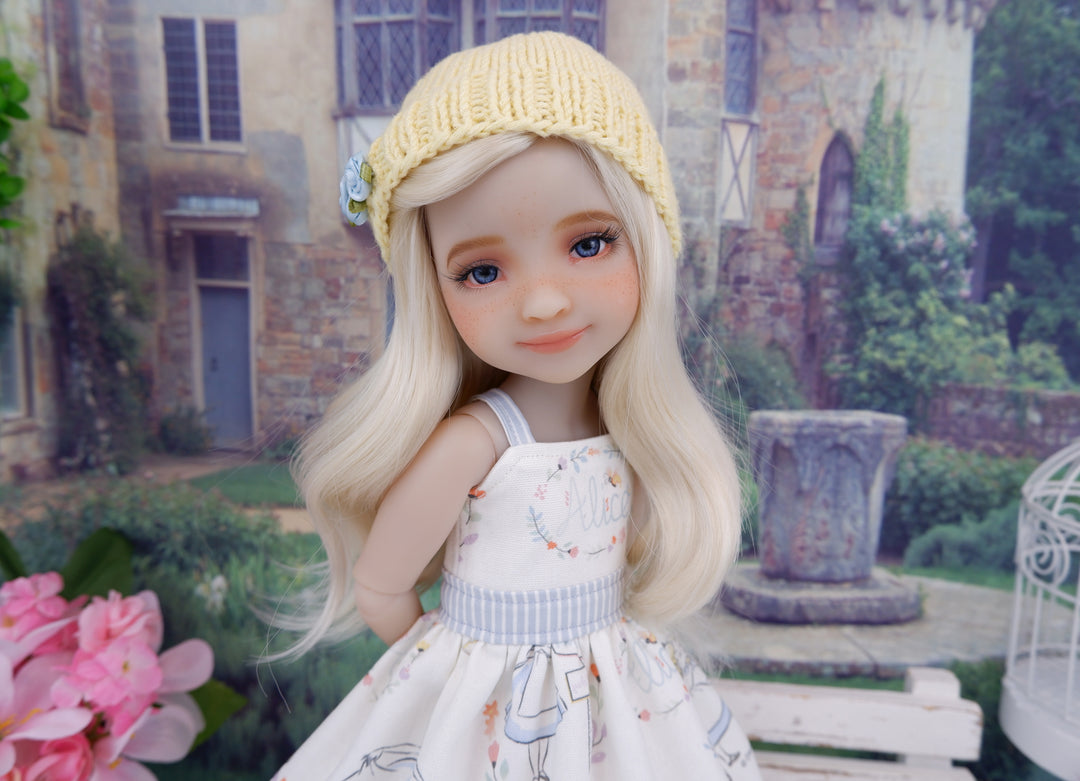 Just Alice - dress and sweater with shoes for Ruby Red Fashion Friends doll