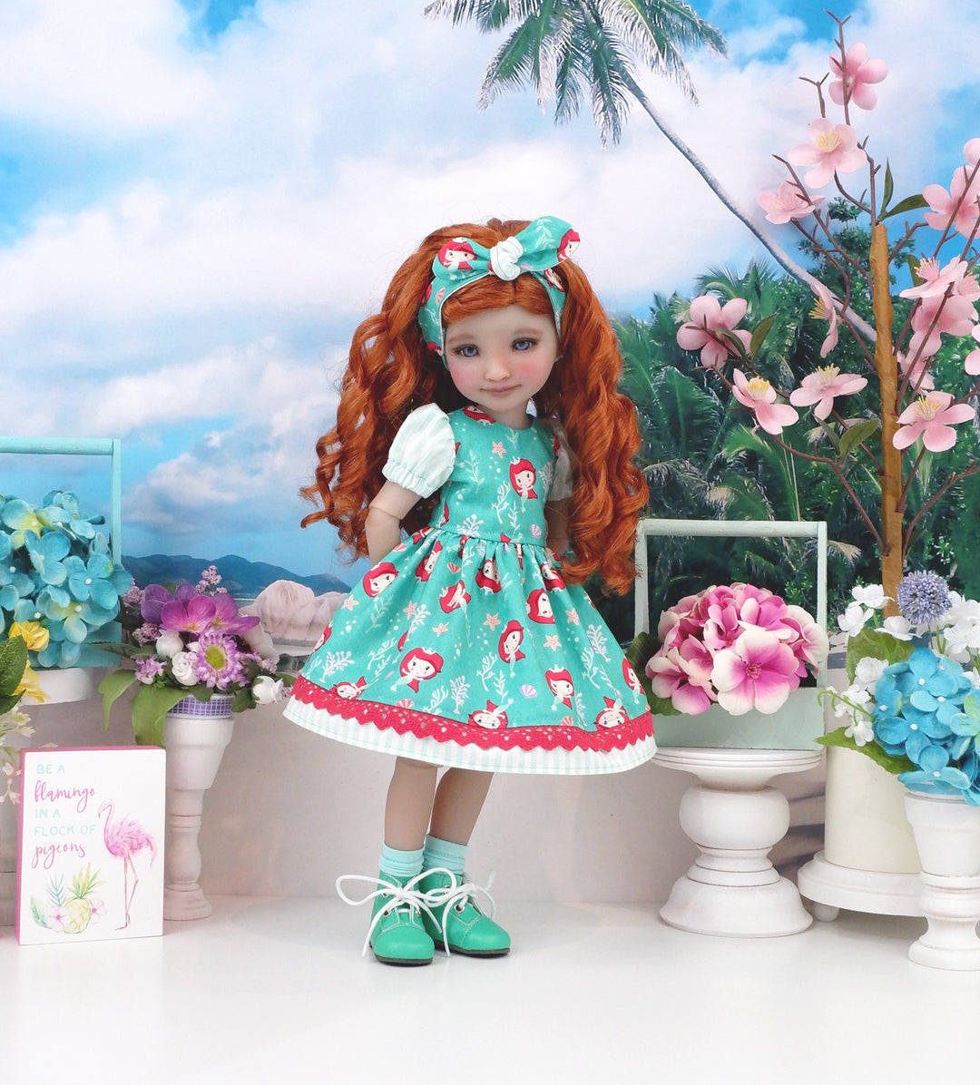 Kawaii Ariel - dress and boots for Ruby Red Fashion Friends doll