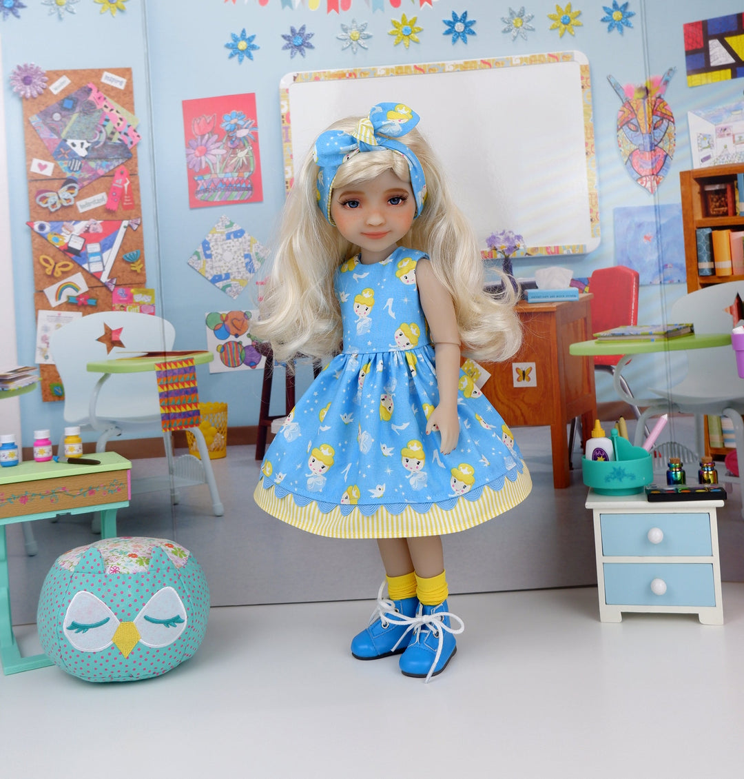 Kawaii Cinderella Princess - dress with boots for Anderson Art Doll BJ Cottontail Doll Designs Kawaii Cinderella Princess - dress with boots for Anderson Art Doll BJ Cottontail Doll Designs