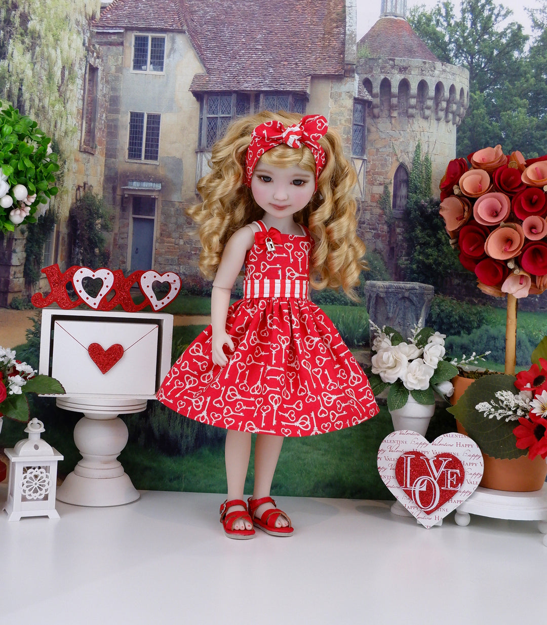 Key to Love - dress with shoes for Ruby Red Fashion Friends doll