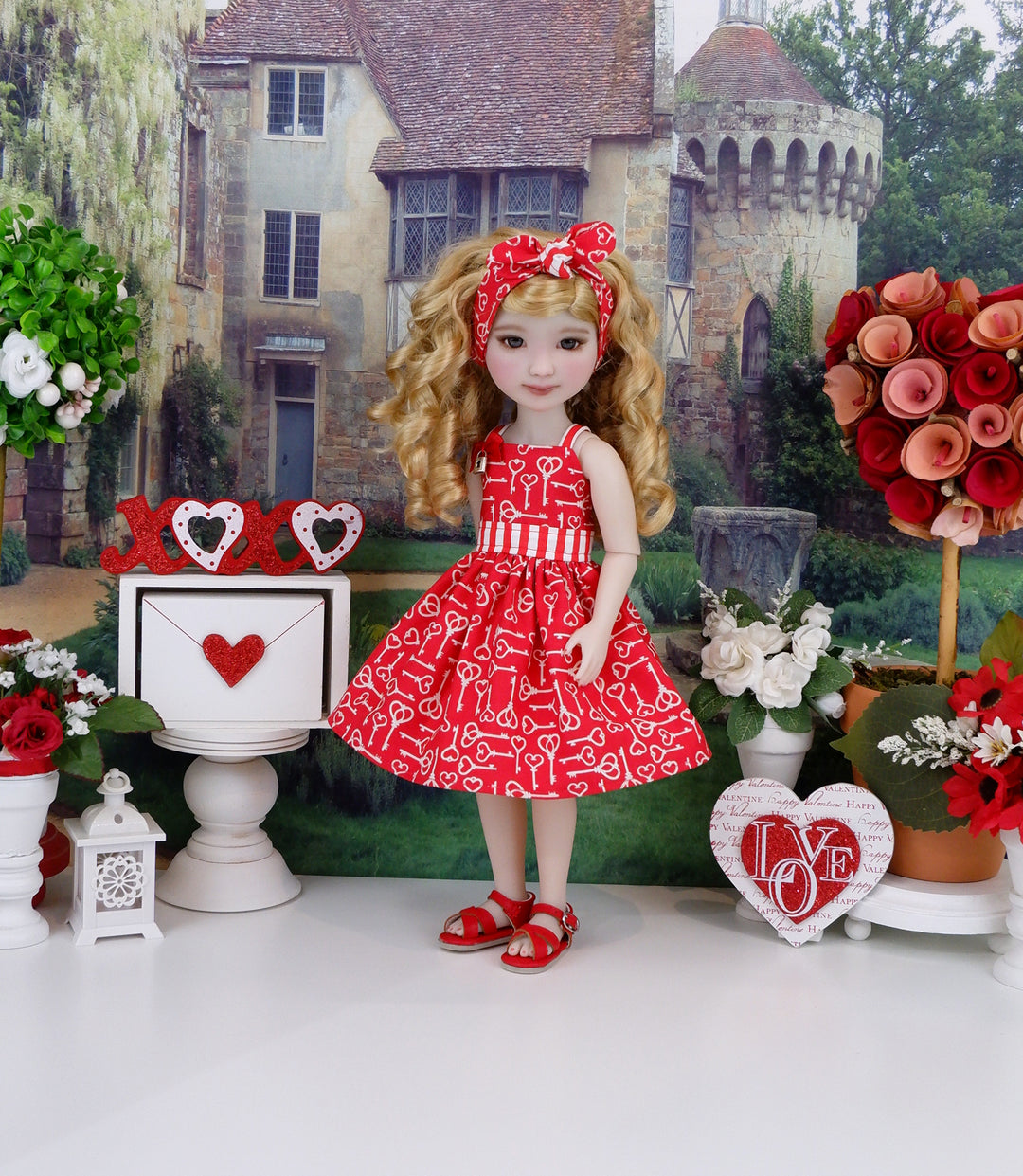 Key to Love - dress with shoes for Ruby Red Fashion Friends doll
