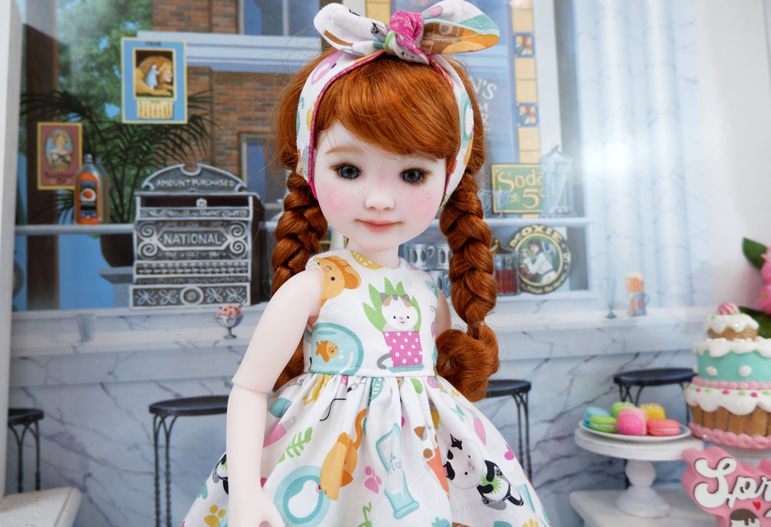 Kitten Chaos - dress with boots for Ruby Red Fashion Friends doll