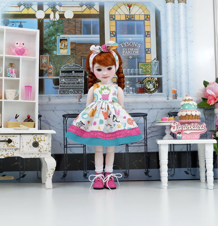 Kitten Chaos - dress with boots for Ruby Red Fashion Friends doll