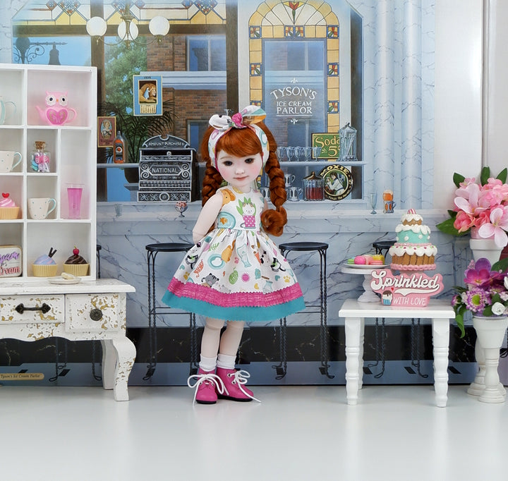 Kitten Chaos - dress with boots for Ruby Red Fashion Friends doll