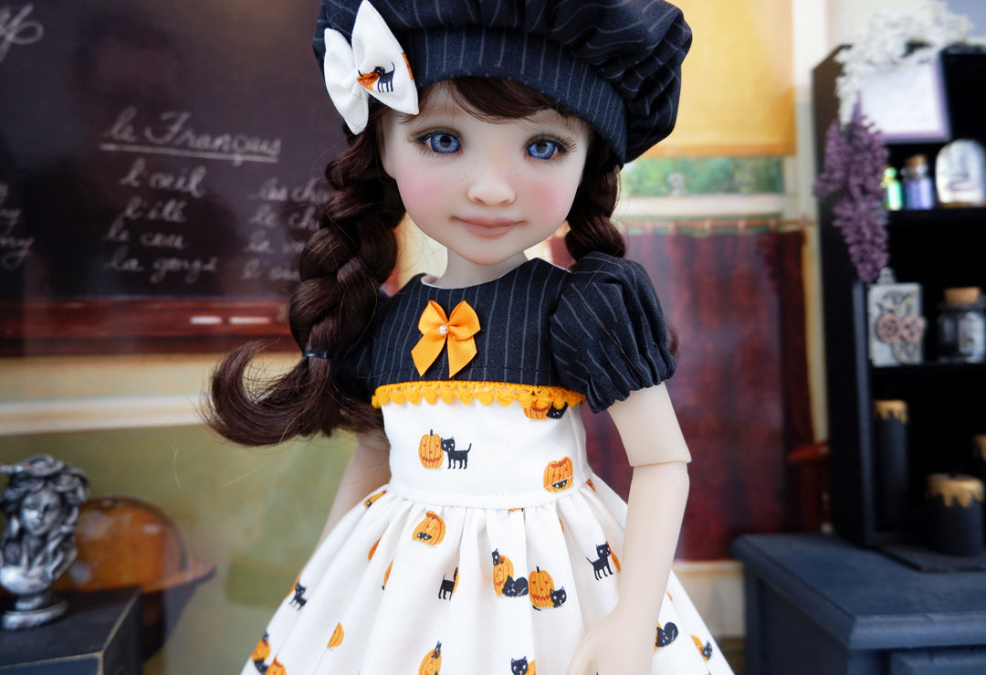 Kitty's Halloween - dress and loafers for Ruby Red Fashion Friends doll