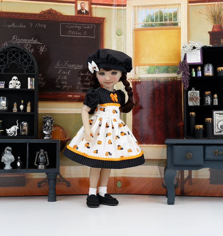Kitty's Halloween - dress and loafers for Ruby Red Fashion Friends doll