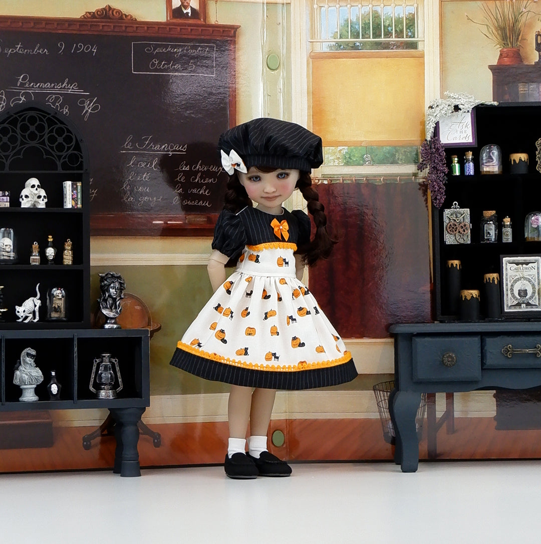 Kitty's Halloween - dress and loafers for Ruby Red Fashion Friends doll