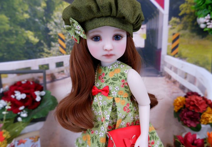 Late Summer Stroll - dress with shoes & purse for Ruby Red Fashion Friends doll