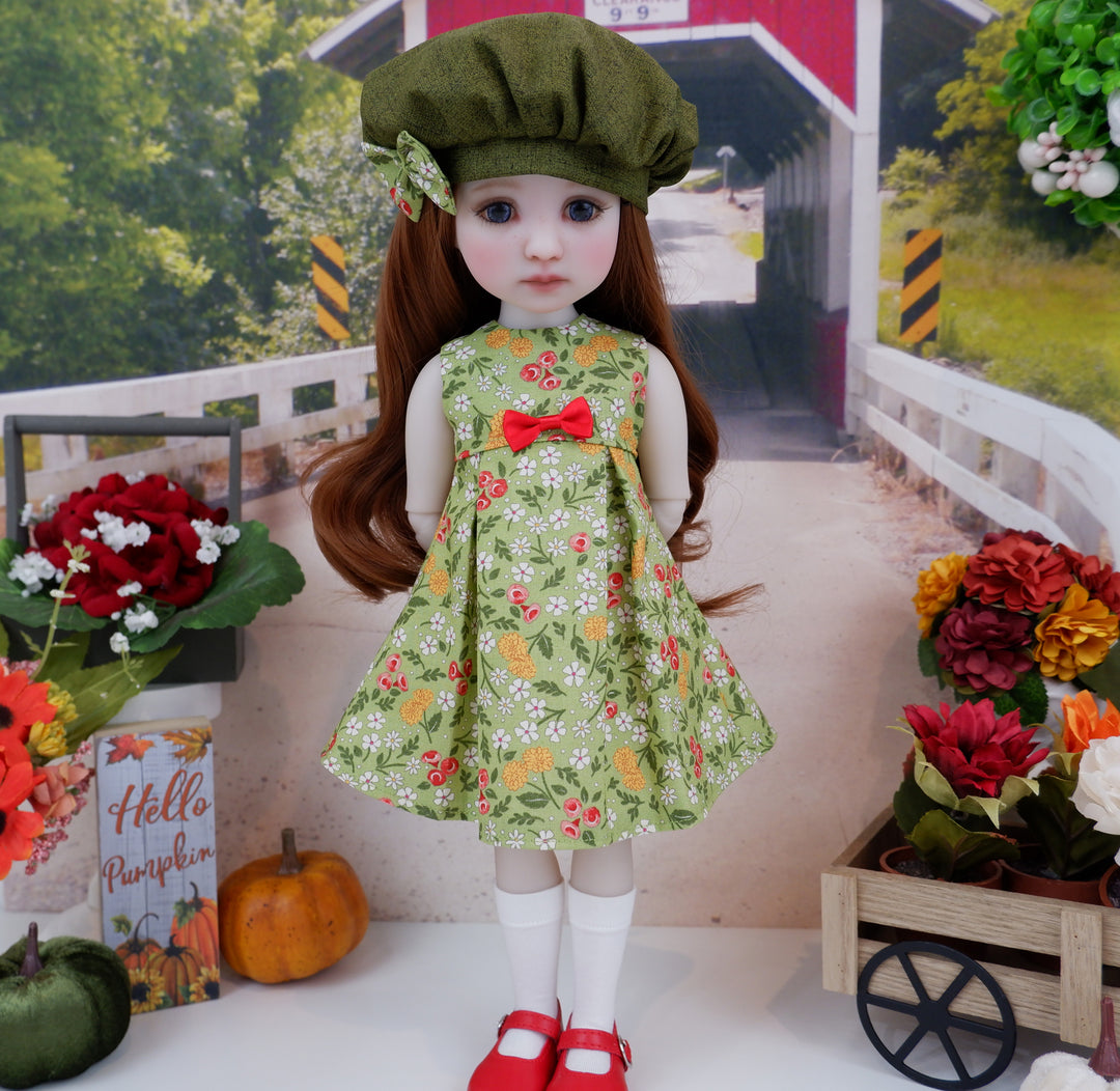 Late Summer Stroll - dress with shoes & purse for Ruby Red Fashion Friends doll