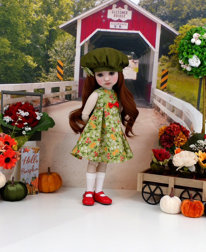 Late Summer Stroll - dress with shoes & purse for Ruby Red Fashion Friends doll