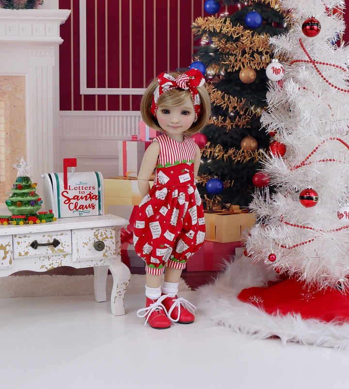 Letters to Santa - romper with boots for Ruby Red Fashion Friends doll
