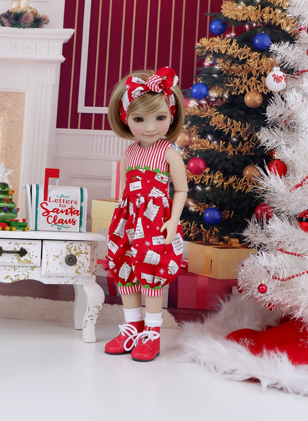 Letters to Santa - romper with boots for Ruby Red Fashion Friends doll