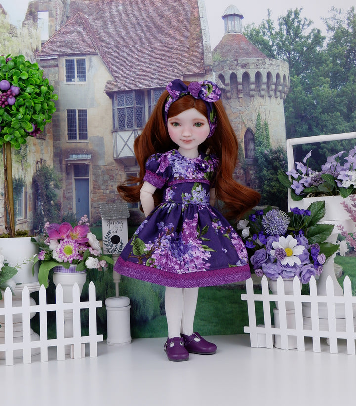 Lilac Bush - dress and shoes for Ruby Red Fashion Friends doll