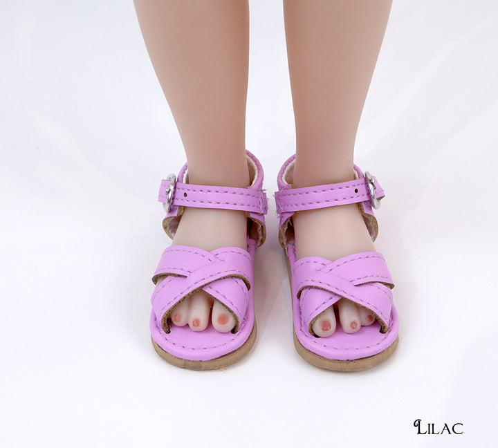 Criss Cross Sandals - 58mm - Fashion Friends doll shoes