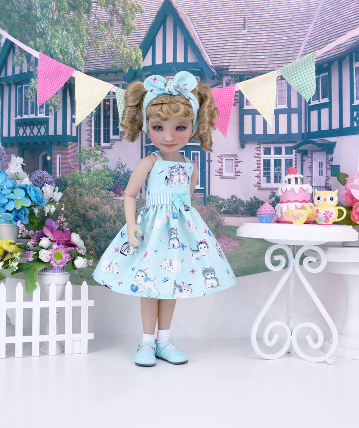 Little Grey Tabby - dress and shoes for Ruby Red Fashion Friends doll