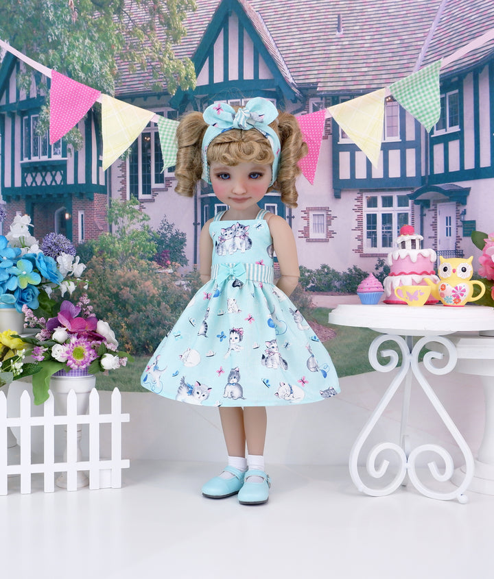 Little Grey Tabby - dress and shoes for Ruby Red Fashion Friends doll
